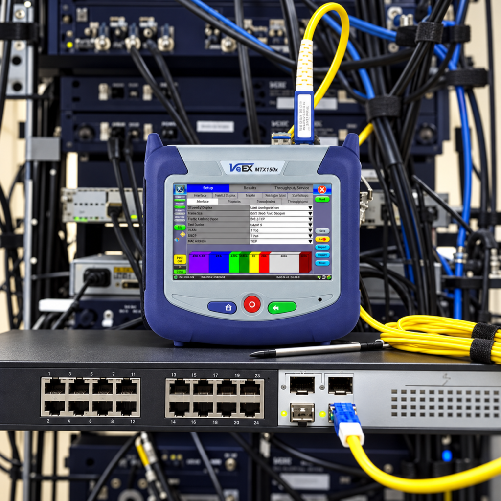 máy đo kiểm tra thông lượng mạng VeEX MTX150x