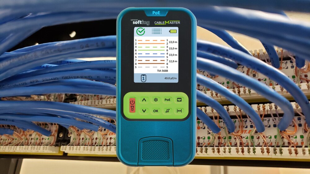 đo kiểm tra cáp đồng UTP và PoE bằng máy đo CableMaster