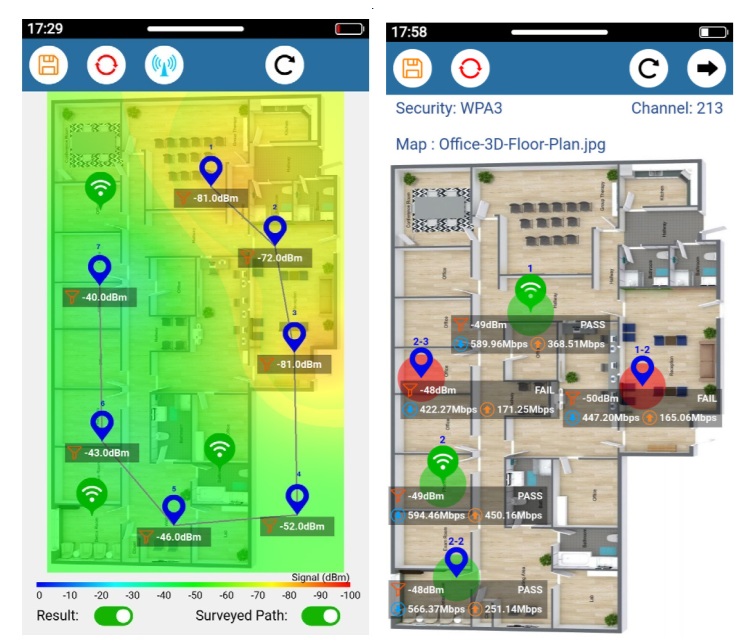 VeEX - Bản đồ nhiệt WIFI