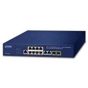 Layer 2 Managed PoE Switch PLANET GS-4210-8P2C