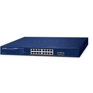 Layer 2 Web Smart PoE Switch PLANET GS-2210-16P2S